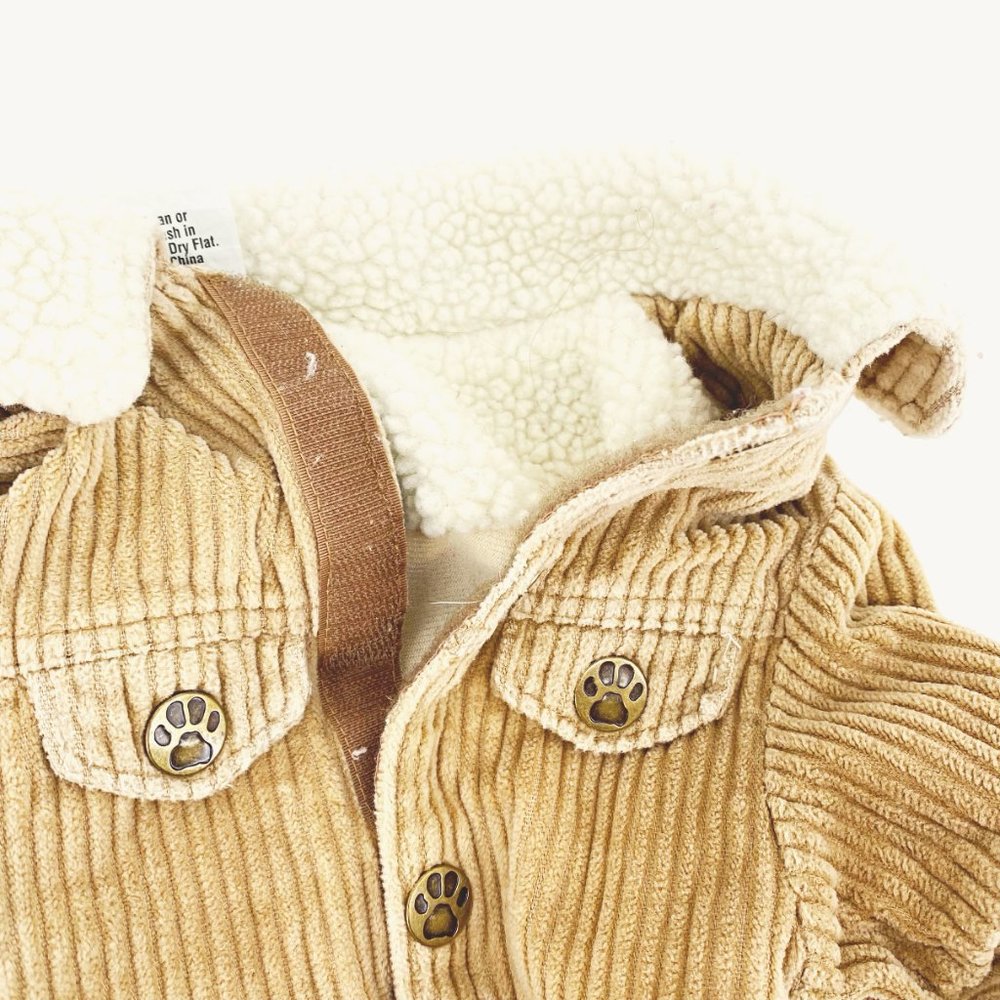 SOLD DMC Corduroy and Sherpa Dog Jacket - Picture 6 of 9